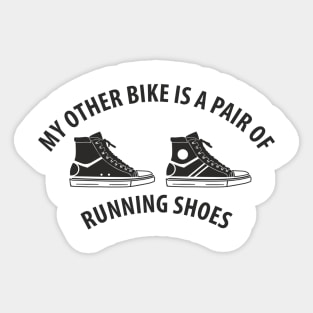 Bike running shoes Sticker